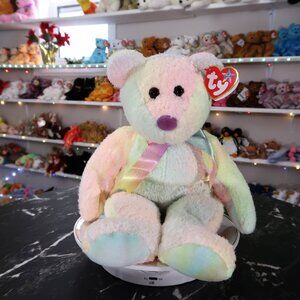 TY Beanie Buddy - Groovy the Bear | MWMT Mint Tags | Retired | Rare | Vintage